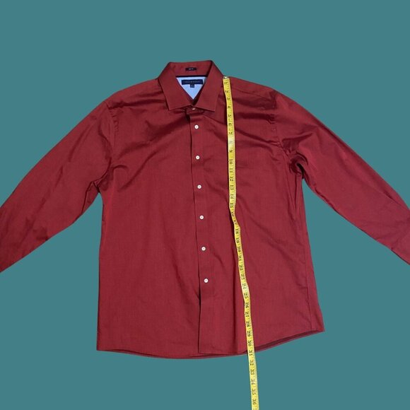 Tommy Hilfiger Slim Fit Red Dress Shirt – 17.5 Neck / 32-33 Sleeve - Picture 3 of 7
